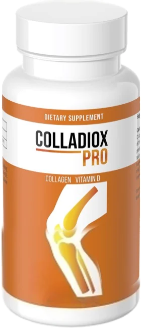 Colladiox Pro – оранжево-бяла опаковка с капсули с колаген и витамин D